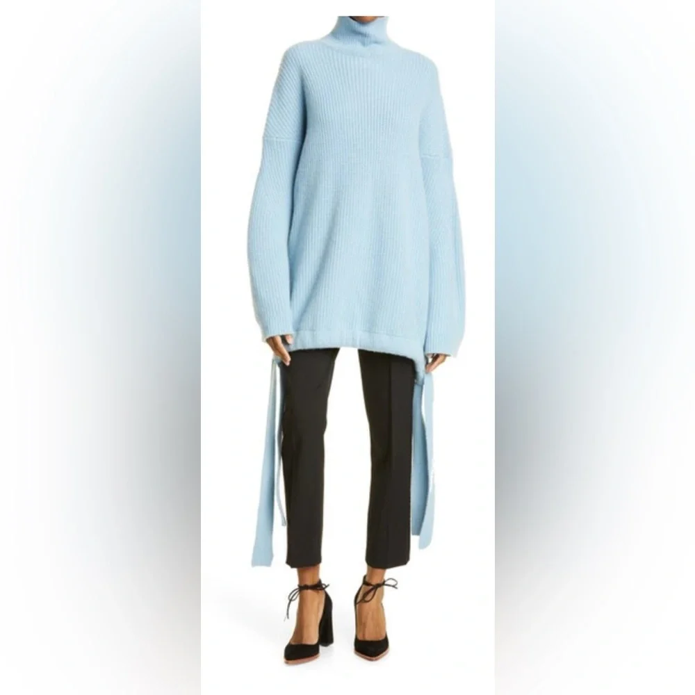 Jason Wu Collective Baby Blue Oversized Turtleneck Sweater - Picture 10 of 10